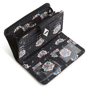 Vera Bradley Turnlock Wallet - Moonless Night Premium Cotton - NWT